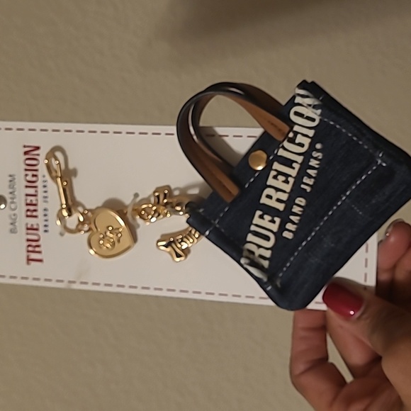 True Religion Denim Bag Charm - Picture 9 of 9